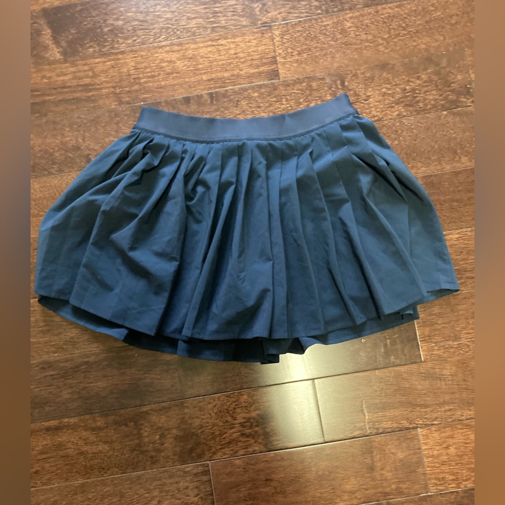 Elegant Navy Blue Women's Skirt pleated workout skort lululemon